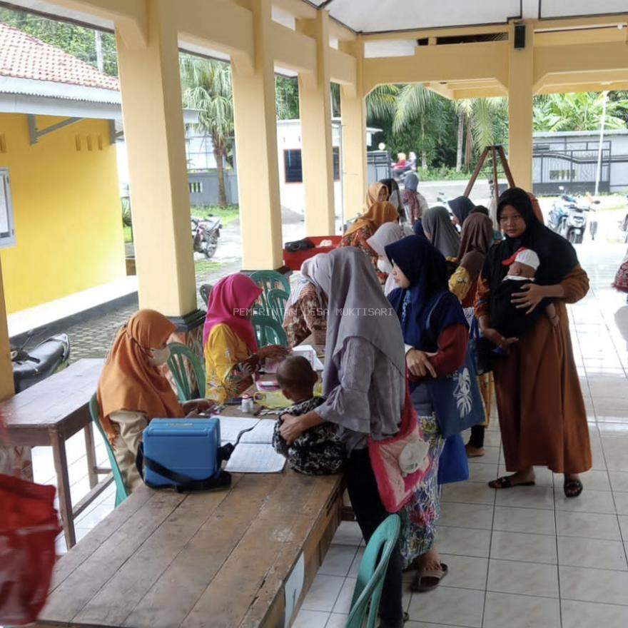 POSYANDU BALITA RUTINAN BULAN FEBRUARI DESA MUKTISARI