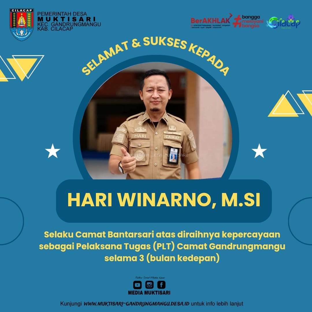 SELAMAT DATANG BAPAK HARI WINARNO M.SI