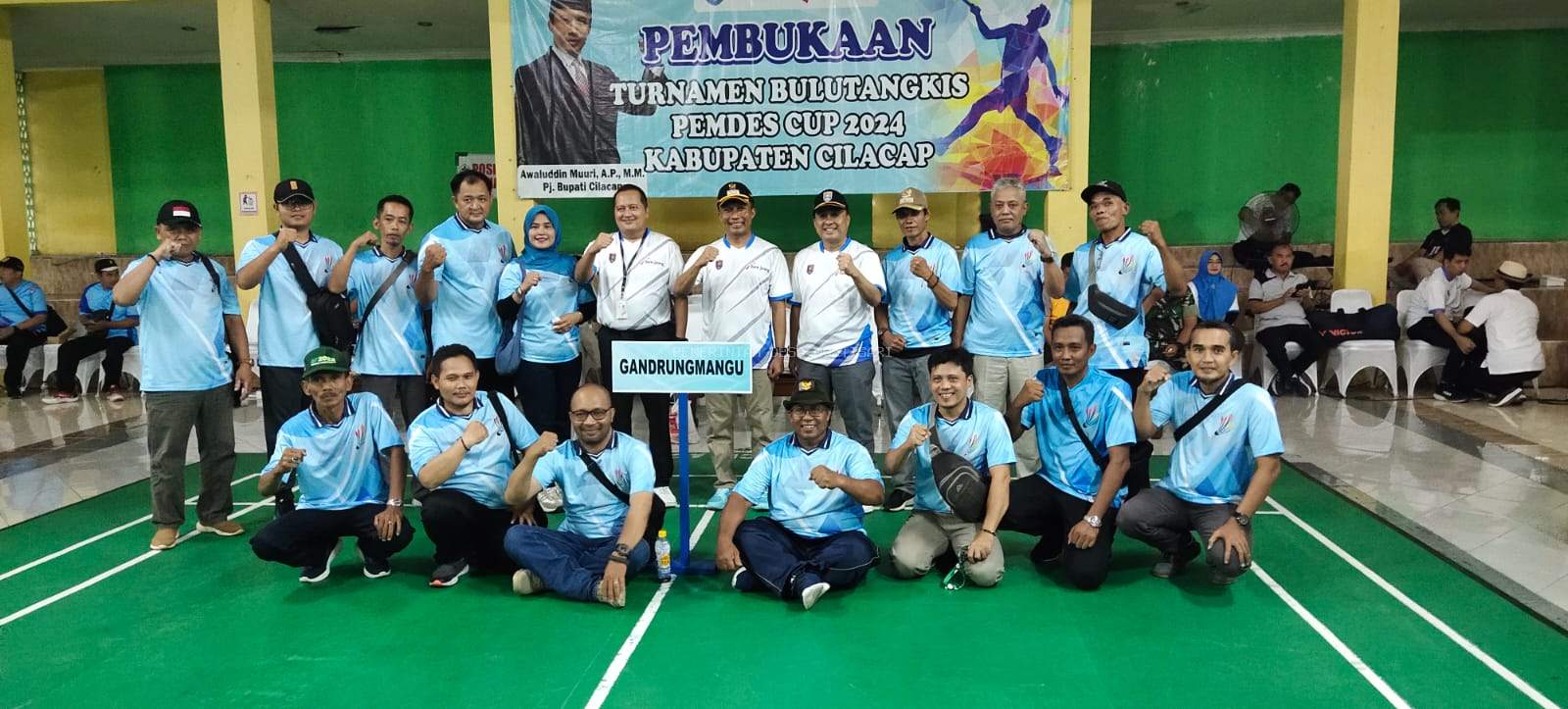 SEKRETARIS DESA MUKTISARI IKUTI TURNAMEN BULUTANGKIS PEMDES CUP 2024 SE-KABUPATEN CILACAP