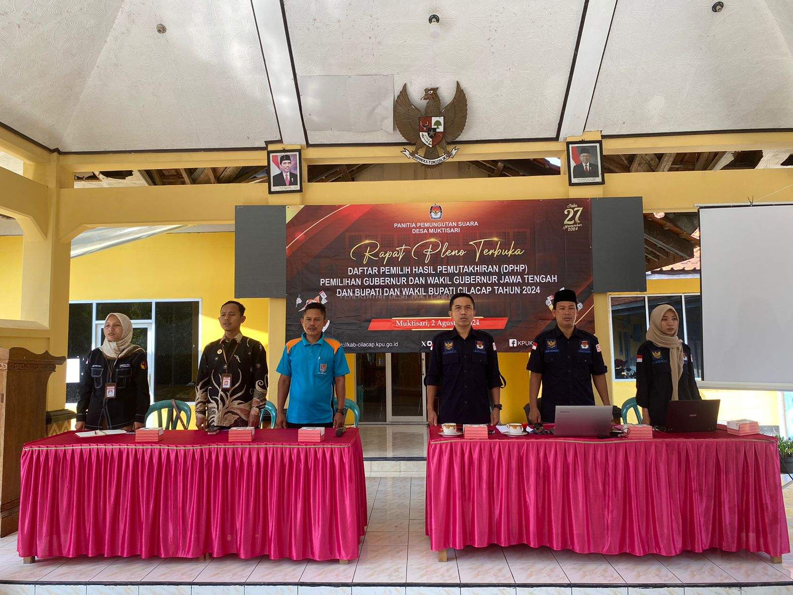 RAPAT PLENO TERBUKA DPHP PEMILIHAN GUBERNUR DAN WAKIL GUBERNUR JAWA TENGAH DAN BUPATI DAN WAKIL BUPATI KABUPATEN CILACAP 