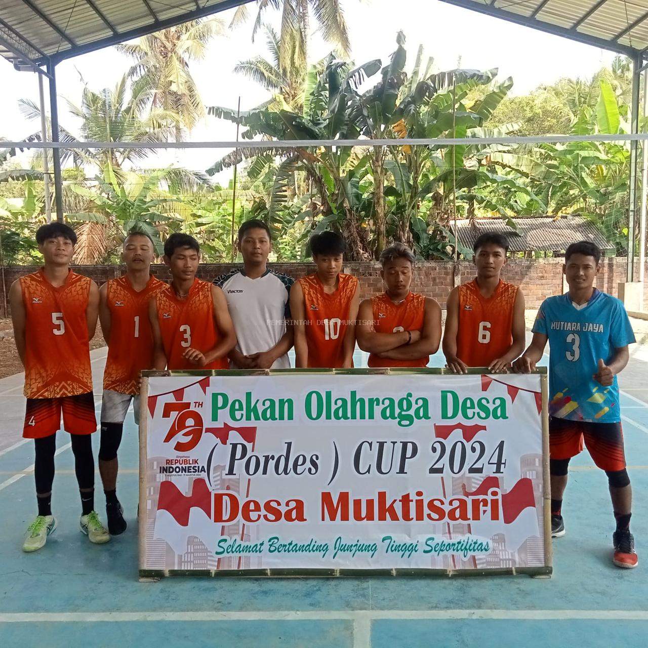 LOMBA VOLI TINGKAT DESA HUT KE 79 RI SE DESA MUKTISARI 