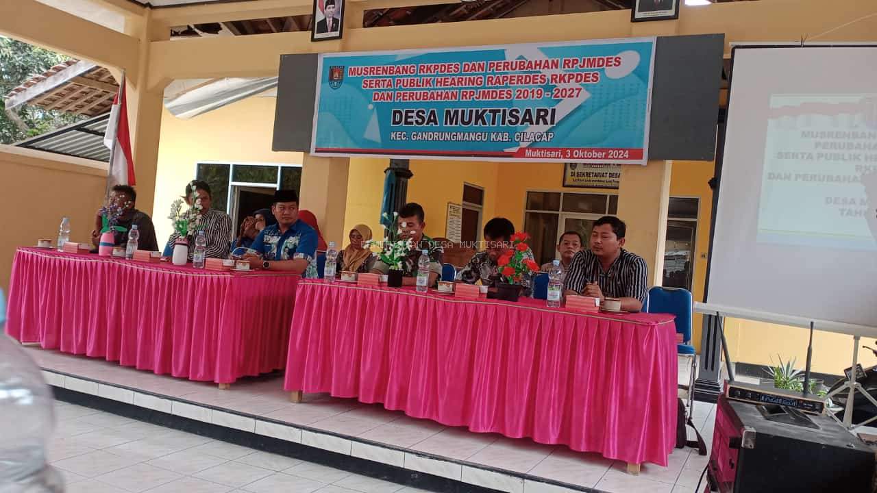 MUSRENBANG RKPDES DAN PERUBAHAN RPJMDES SERTA PUBLIK HEARING RAPERDES RKPDES DAN PERUBAHAN RPJMDES 2019 - 2027