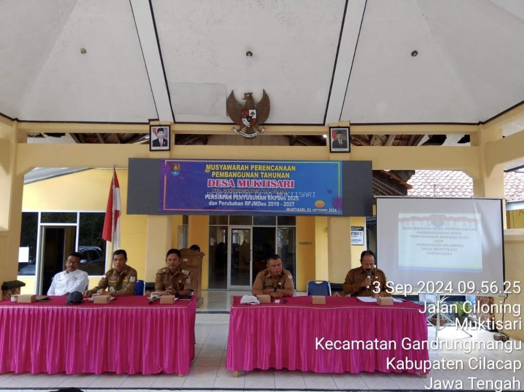 MUSYAWARAH PERENCANAAN PEMBANGUNAN TAHUNAN DESA MUKTISARI PERSIAPAN PENYUSUNAN RKPDes 2025 DAN PERUBAHAN RPJMDes 2019-2027
