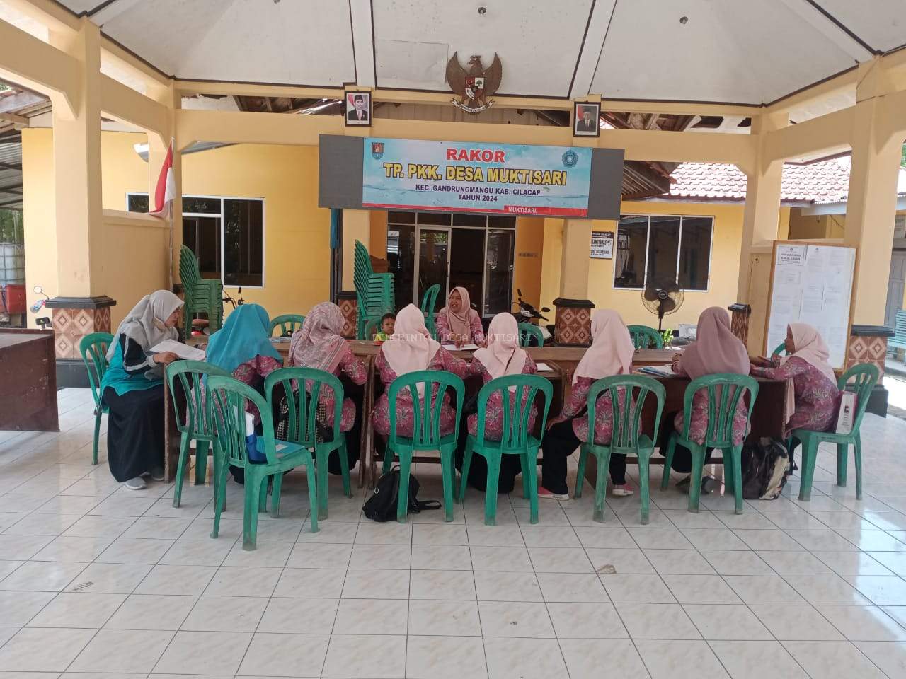 TP PKK DESA MUKTISARI KEMBALI GELAR RAKOR BULAN  