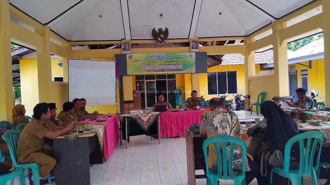 MUSYAWARAH PEMBAHASAN PENETAPAN PERUBAHAN APBDES TAHUN ANGGARAN 2024