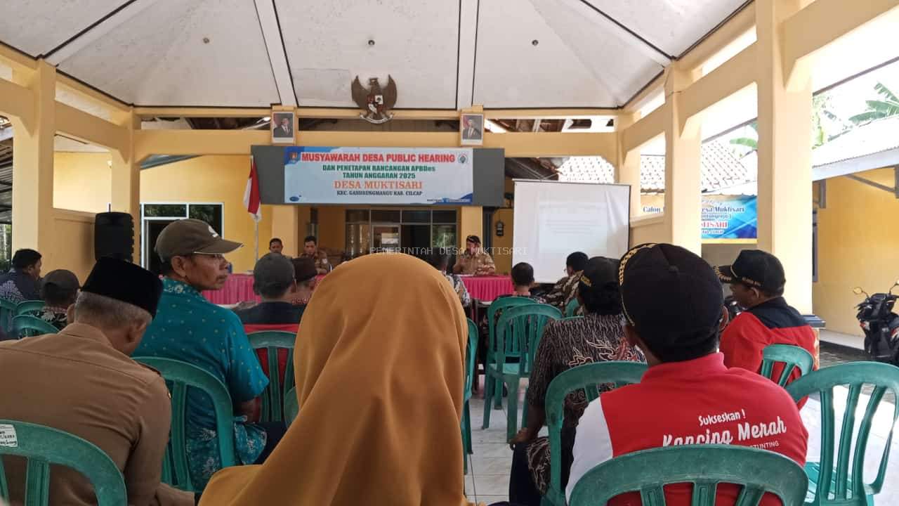 MUSYAWARAH DESA PUBLIK HEARING DAN PENETAPAN ANGGARAN TAHUN 2025