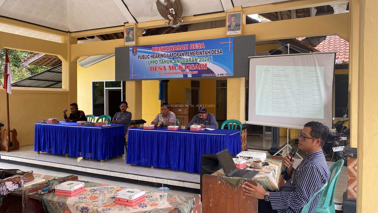 MUSYAWARAH DESA PUBLIC HEARING LAPORAN PEMERINTAH DESA LPPD TAHUN ANGGARAN 2024